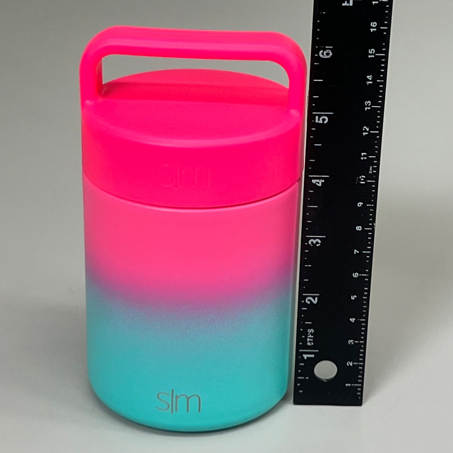 SIMPLE MODERN Food Jar w/ Handle Lid Double Wall Insulated 12 oz Ombre Sorbet