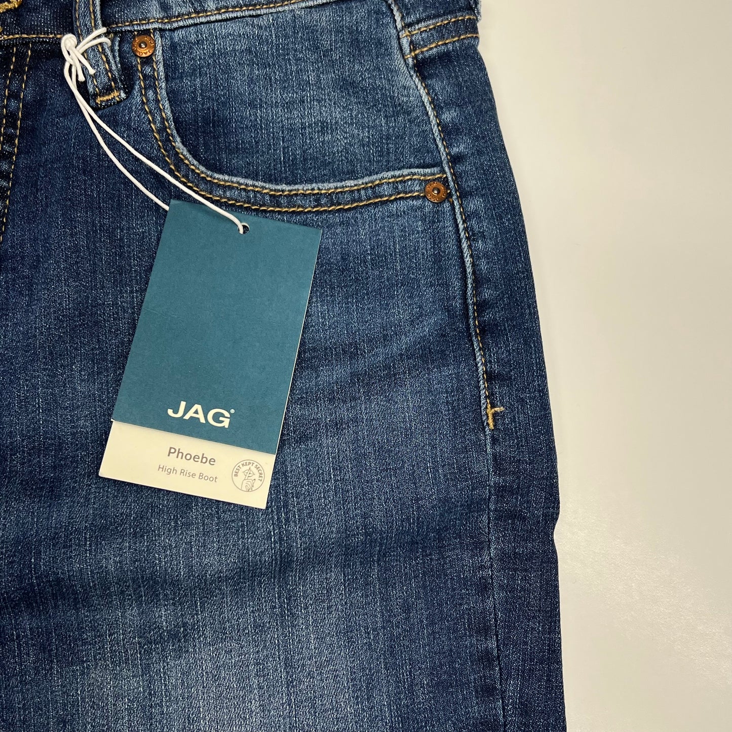JAG Phoebe High Rise Bootcut Jeans Women's Sz 10/32 Seaside Blue J2911SCV418
