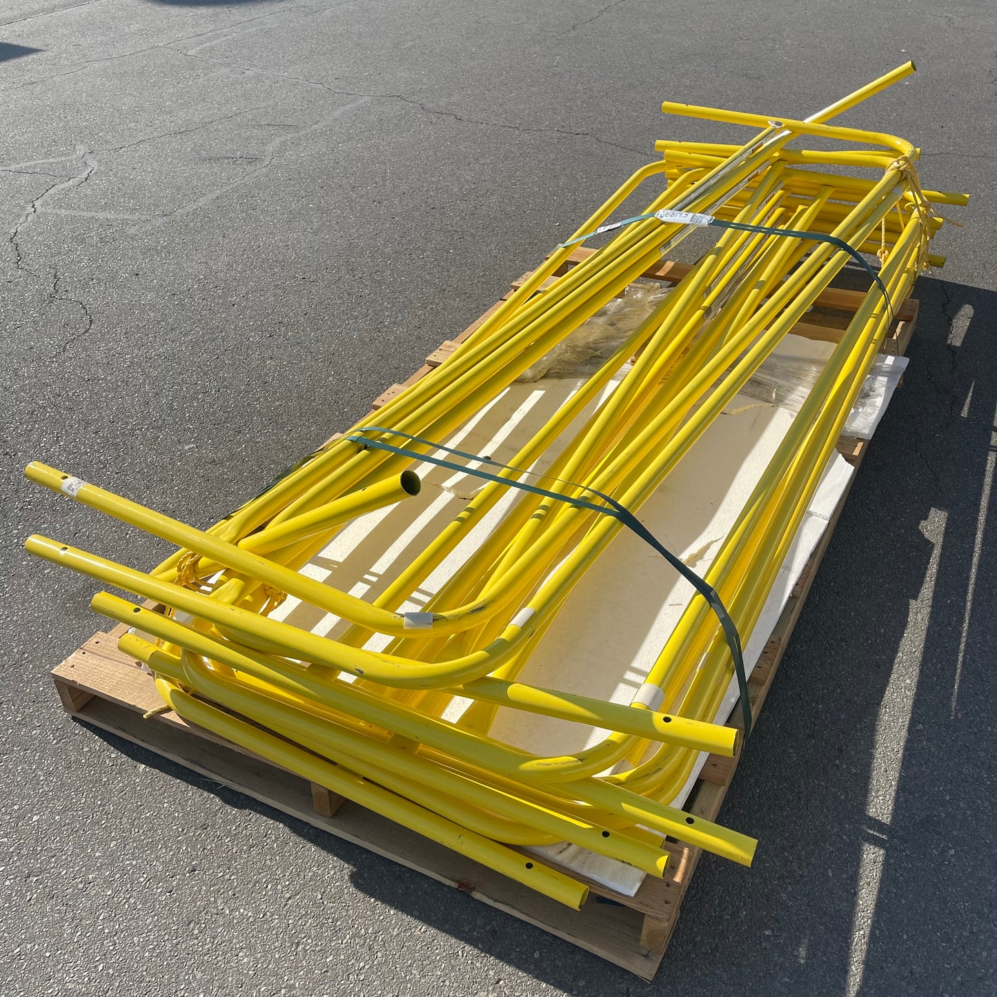 GARLOCK Stack of Yellow Steel Gates (AS-IS)