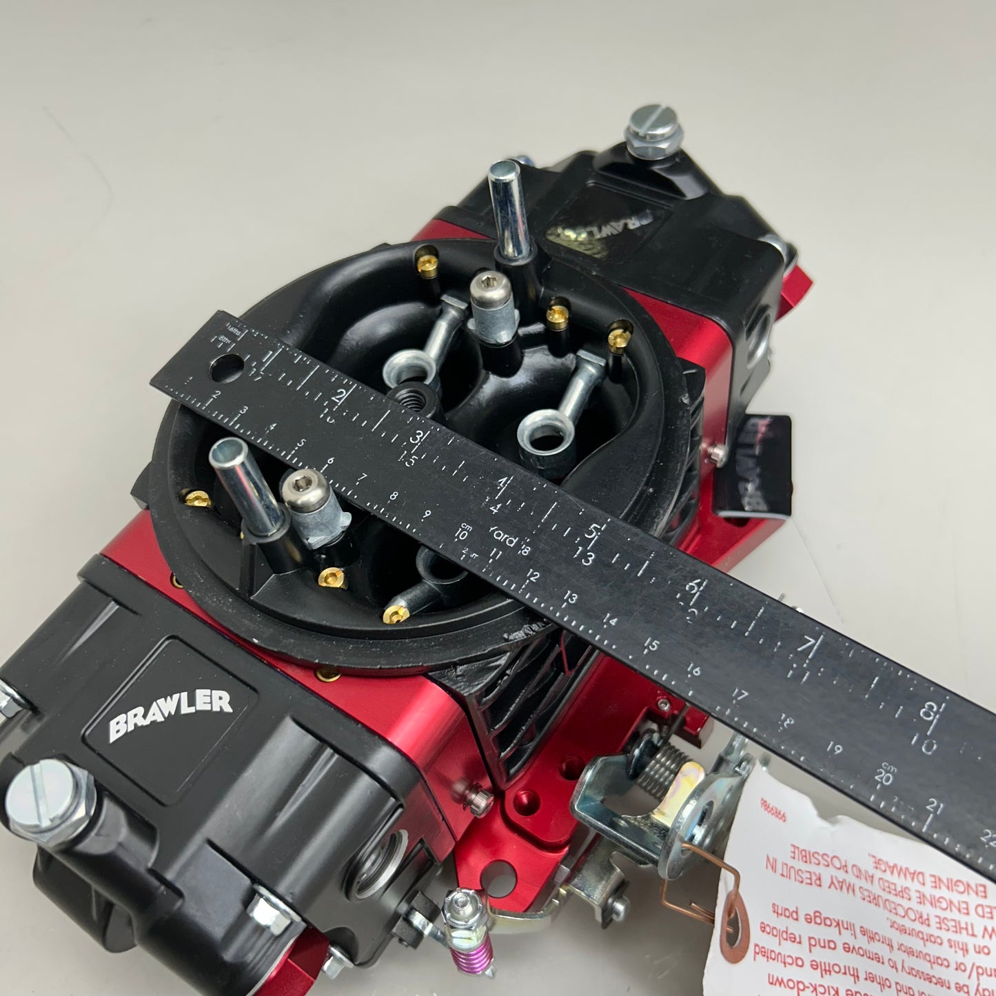 BRAWLER Race Carburetor Mechanical Secondary Red/Black BR67331-1