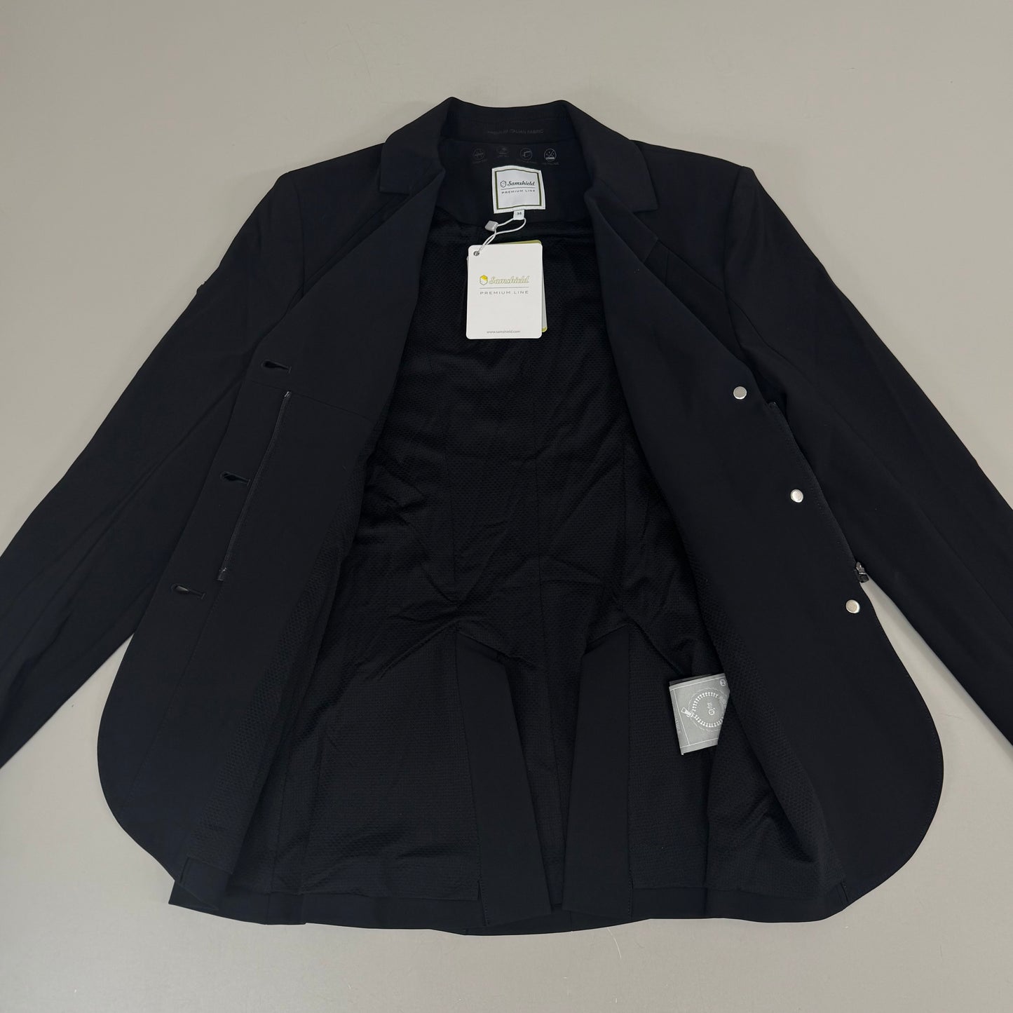 SAMSHIELD Olympe 3 Equestrian Riding Women’s Jacket Sz US 6, UK 8, FR 36 Black