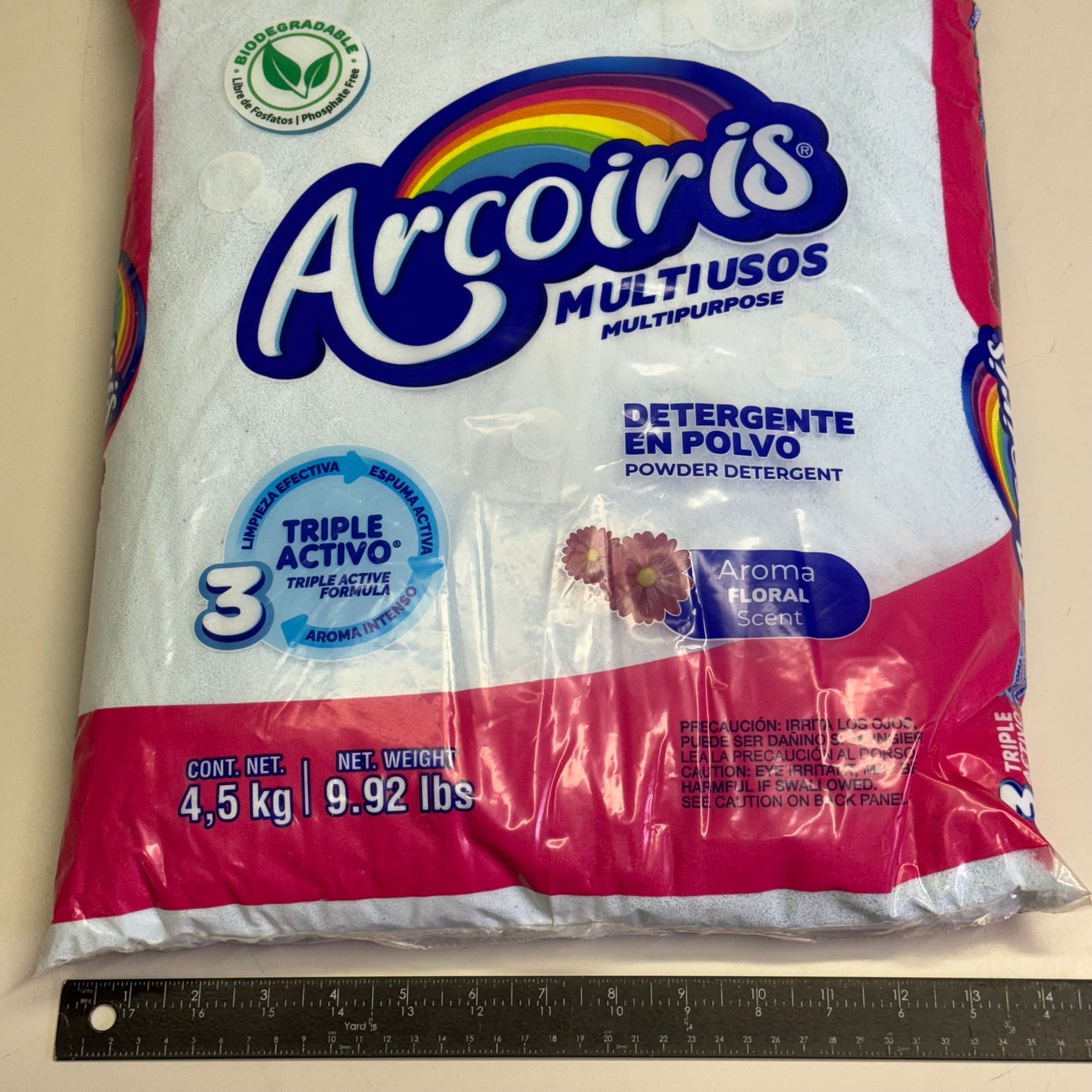 ARCOIRIS FLORIAL (2 PACK) Multipurpose Powder Detergent 9.92 Lbs Light Blue