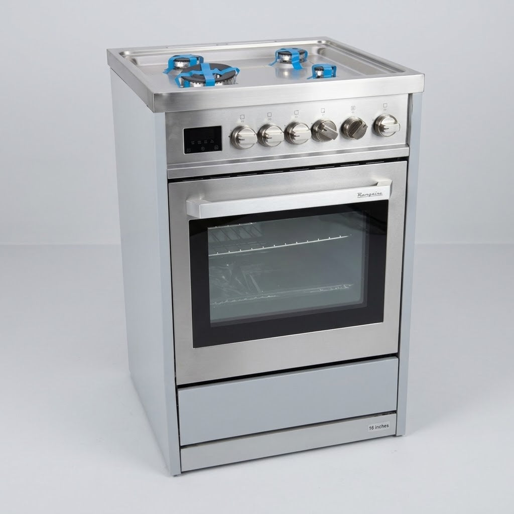 RANGAIRE 24" Gas Range Convection Oven Freestanding Stainless Steel RRG241TS