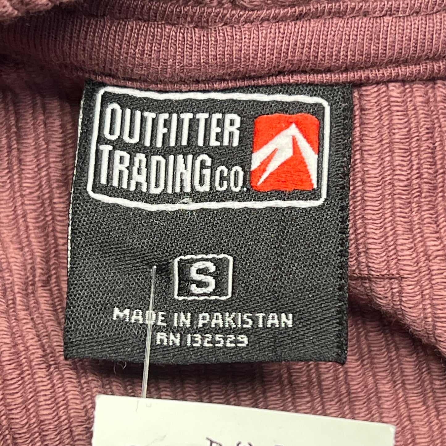 OUTFITTER TRADING CO Juneau Alaska Ribbed Souvenir Hoodie Women's Sz S Maroon