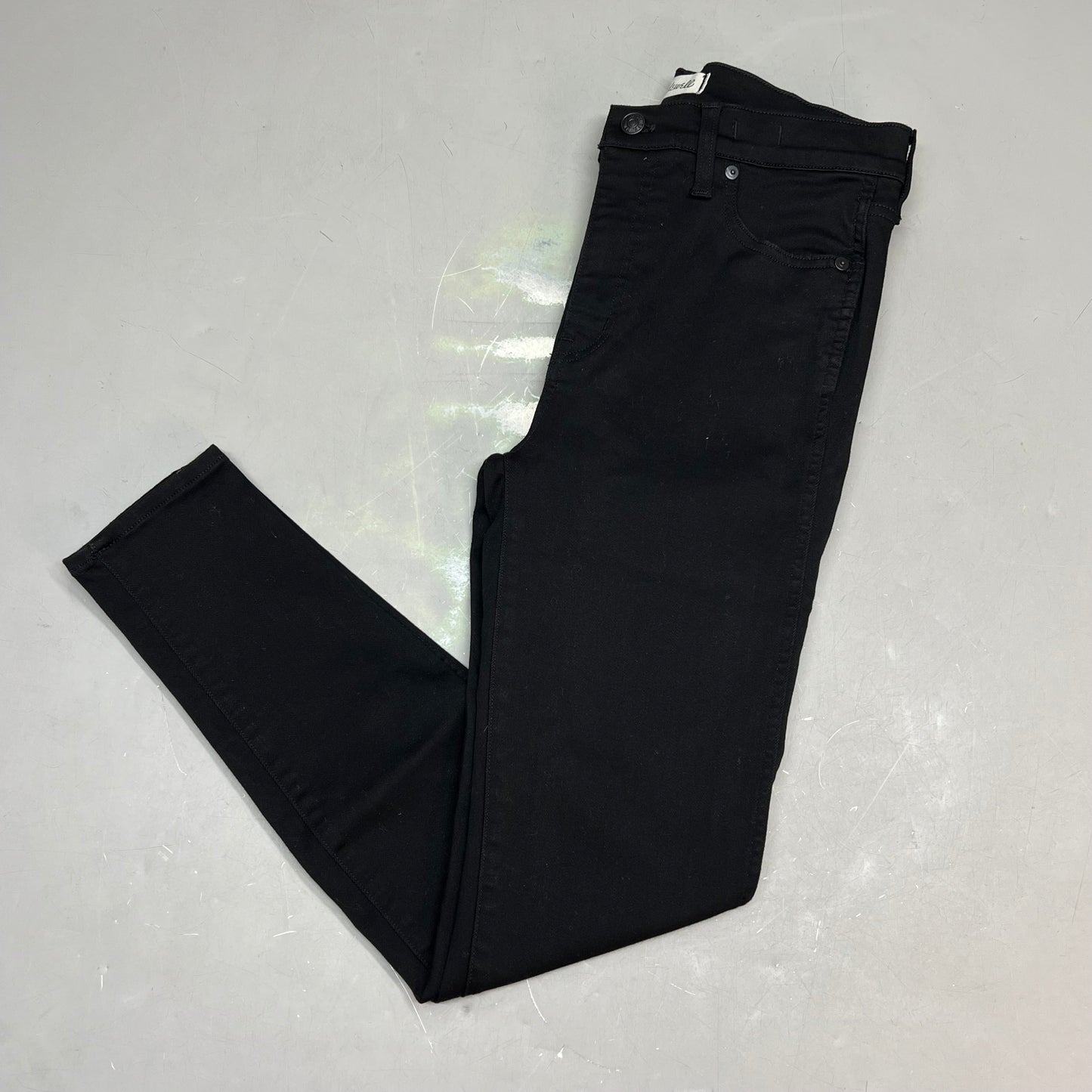 MADEWELL 10" High Rise Stretchy Ankle Skinny Jeans Women's Sz 28 Black NS969