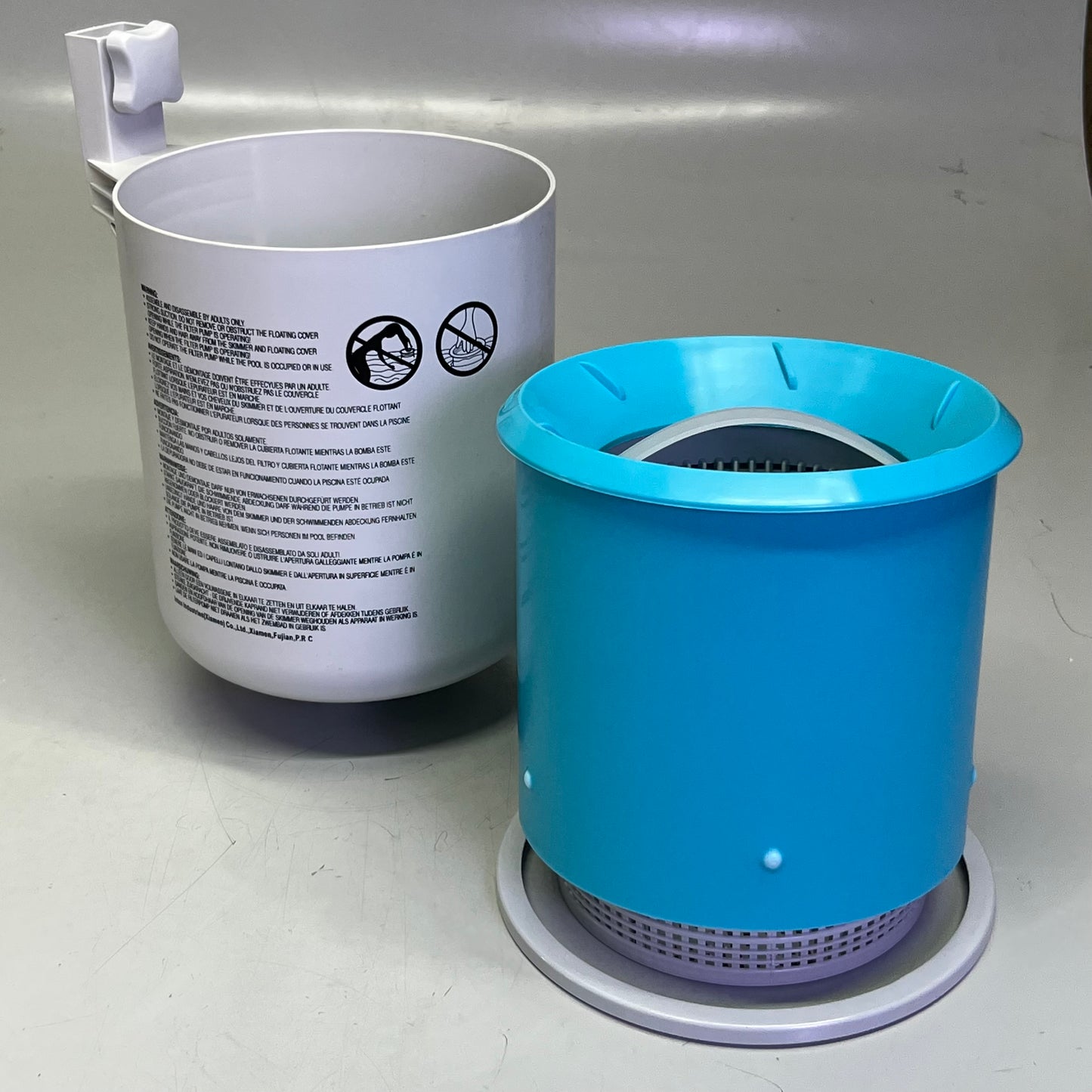 INTEX One Deluxe Pool Skimmer 7.5"D x 10"H Grey 28000E