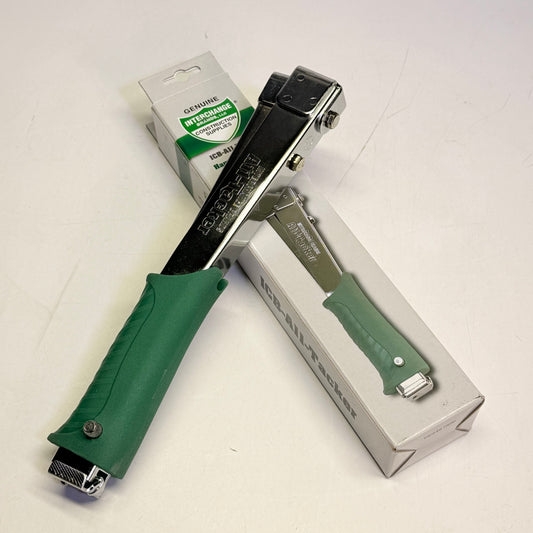 INTERCHANGE BRANDS Hammer Tacker ICB-A11 168 Staples Capacity Green 64210
