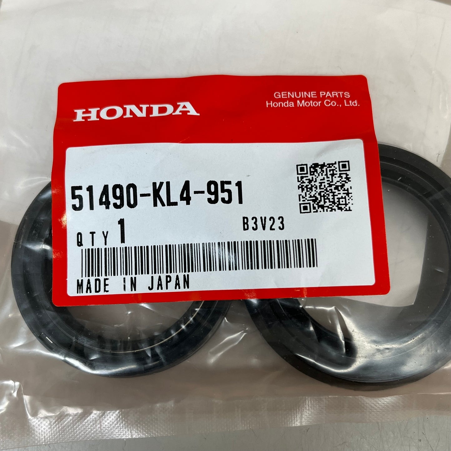HONDA Fork Seal Set FR. CRF150F Motorcycle Parts OEM 51490-KL4-951