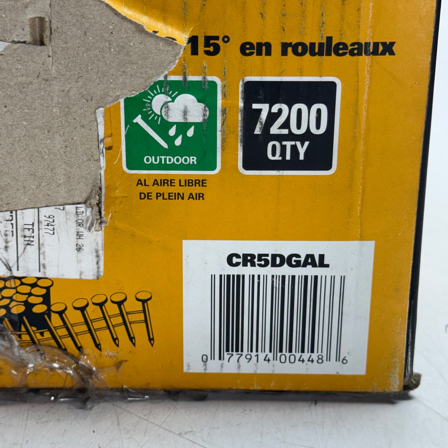 BOSTITCH (7200 Nails) 15 Coil Galvanized Roofing Nails Sz 1-3/4" x 0.120" CR5DGAL