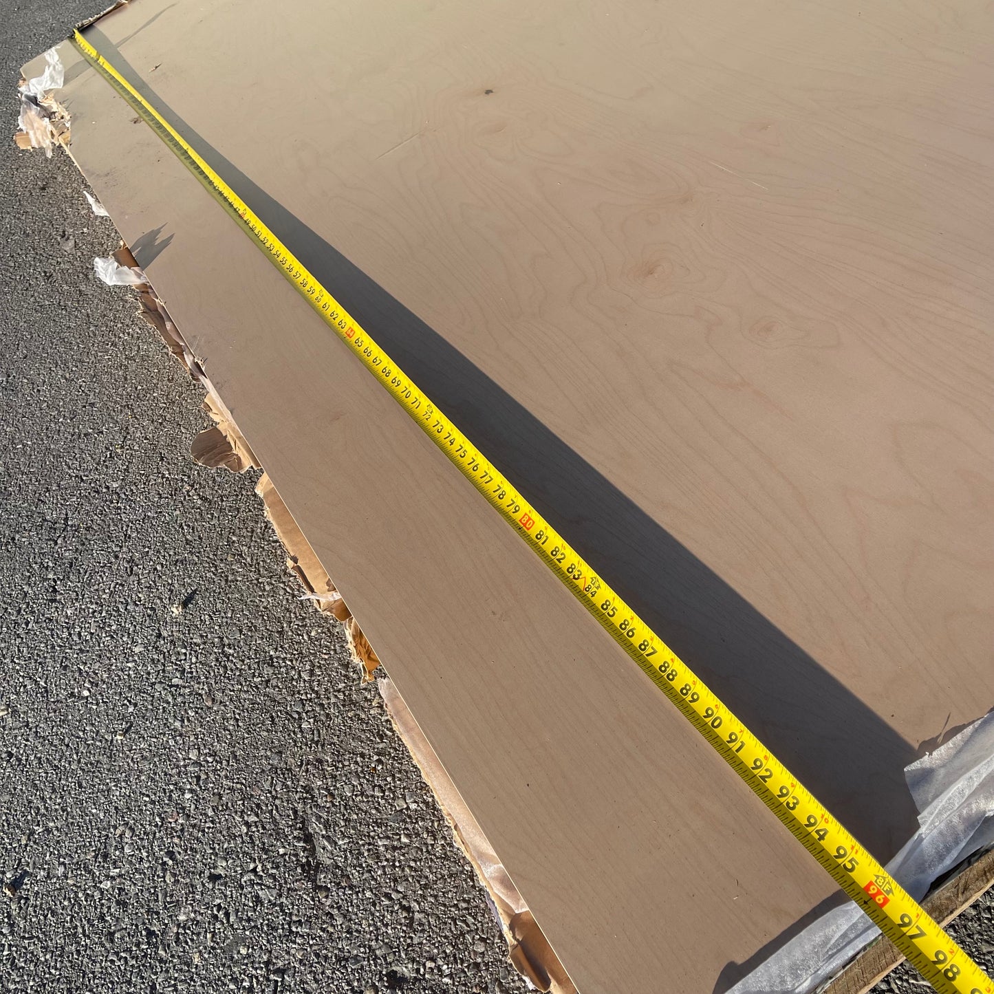 ZA@ Pallet of JARLIN Cabinet Wood 96”x48” (AS-IS)