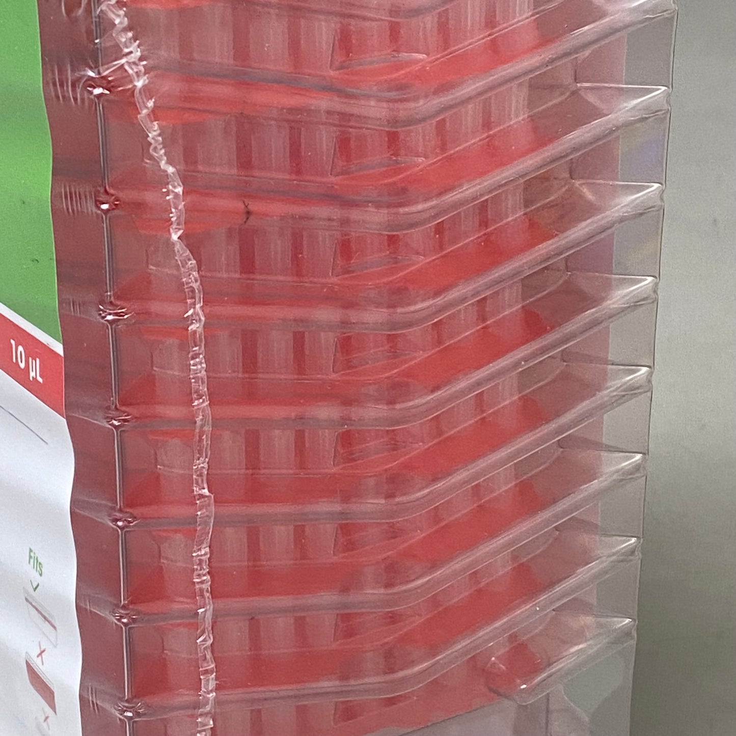 RAININ (960 Tips) Green-Pak Space Saver Tip-Rack Refills 10UPL Red 30389291