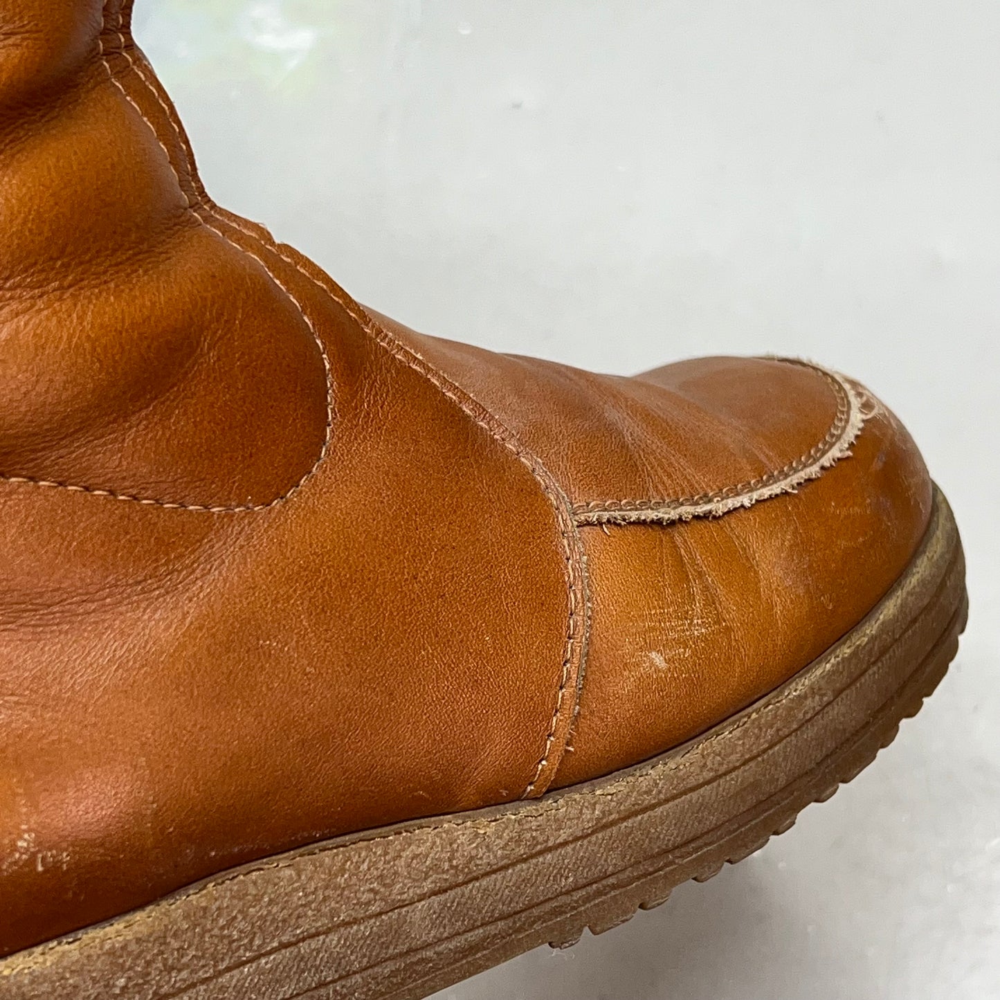 BLONDO Leather Fur Lined Boots Made In Canada Women's Sz 8 Brown (Pre-Owned)