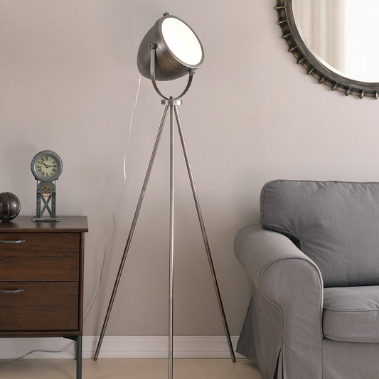 KENROY HOME Oculus Single Light Novelty Floor Lamp 61" Antique Brass 33100AM