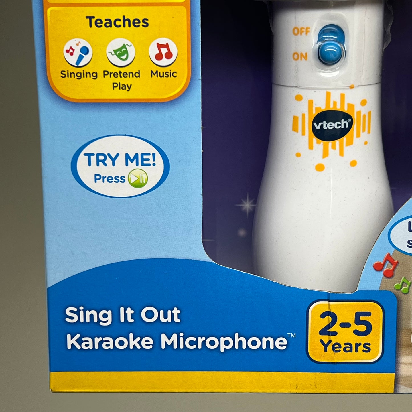 VTECH (2 PACK) Sing it out Karaoke Microphone Teaching 15 Songs 2-4yrs 5510