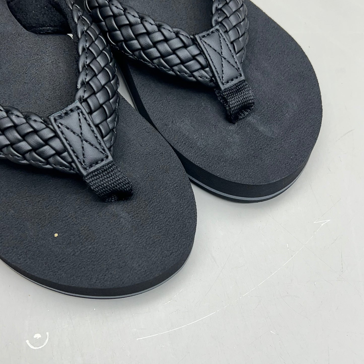 COBIAN Braided Bounce Synthetic Leather Sandals Women's Sz 10 EU 41 Black BRB10-001-10