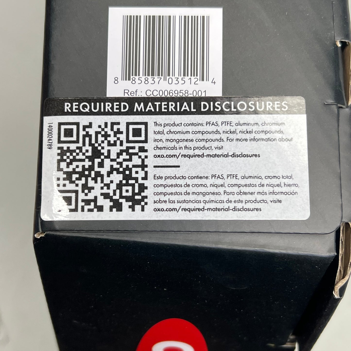 OXO (SET OF 2) Agility Series Ceramic Non-Stick Frying Pans 9.5" & 11" Black