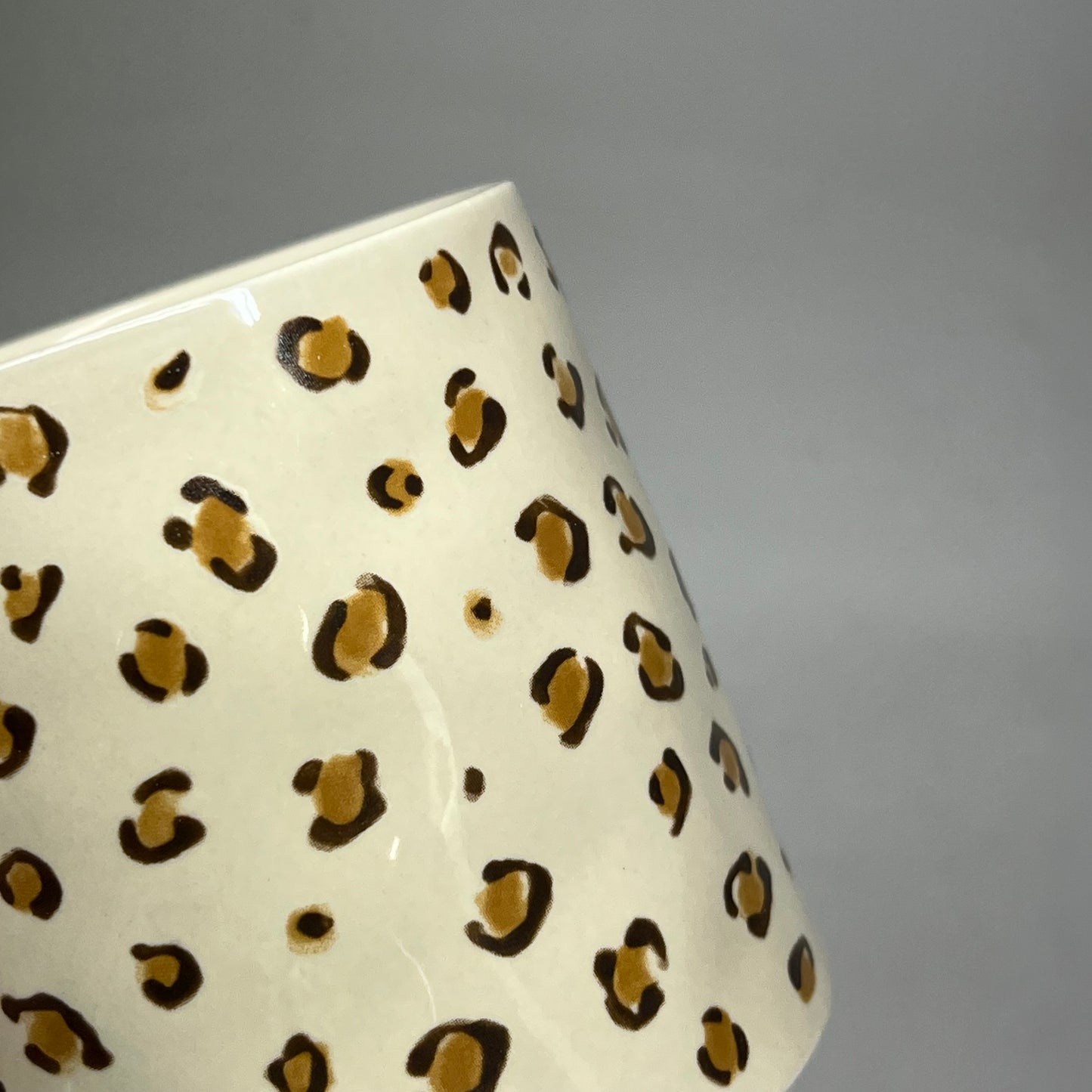 CREATIVE CO-OP Set Of 4 Stoneware Animal Print Mugs 4 Styles 6" 14oz DG0439A