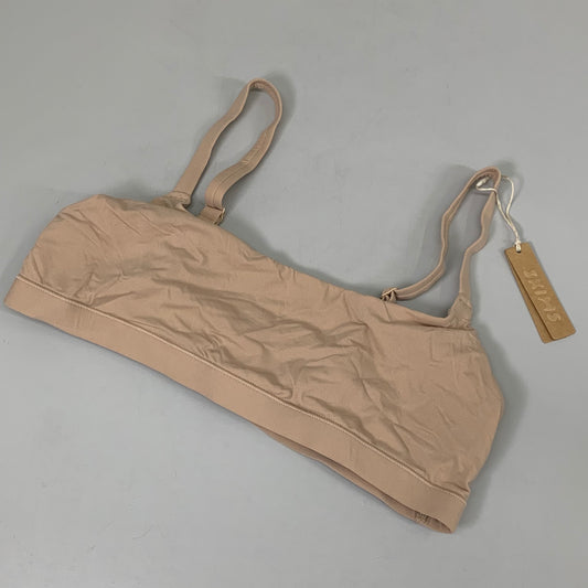 SKIMS Buttery Soft Fits Everybody Scoop Bralette Women's Sz M Clay BR-SCN-2025