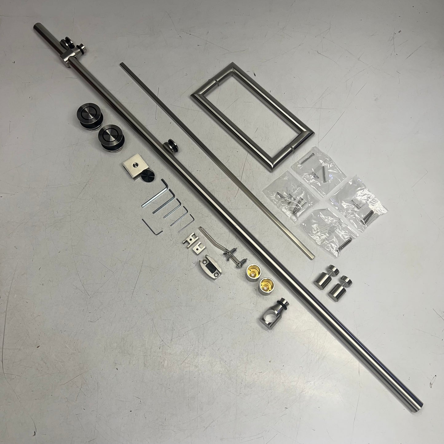 Shower Door Hardware & Handles Frameless Shower Doors SS HDW9448.01-SS-X (As-Is)