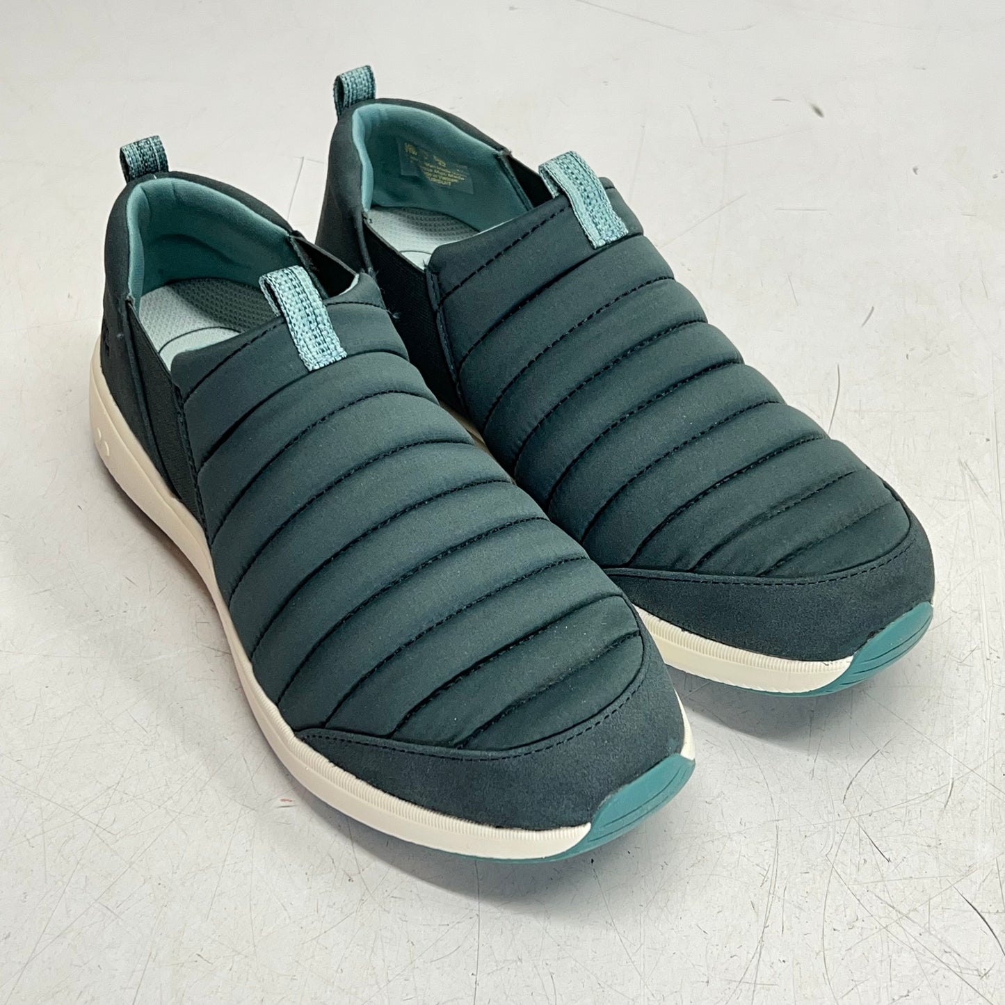 RYKA Quilted Slip-on Pursuit Sneaker Arch Support  Women's Sz 11W Dark Sea Green