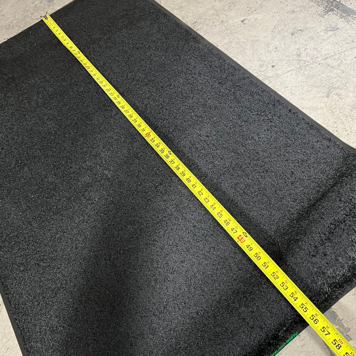ALSCO UNIFORMS Standard Carpet Mat Sz 3'W x 5'L, Black SO06968180