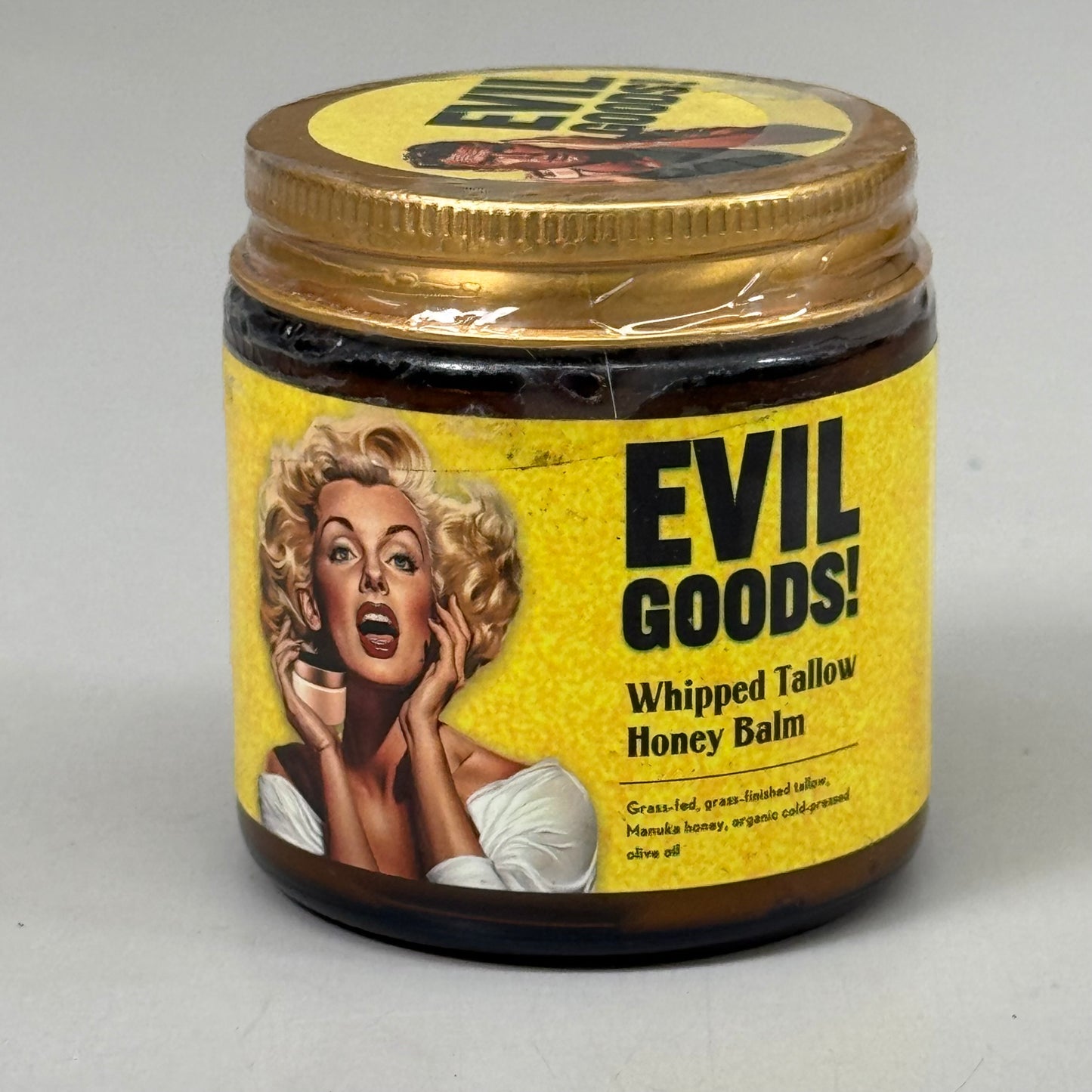 EVILGOODS! 4 oz Whipped Tallow and Honey Balm Unscented