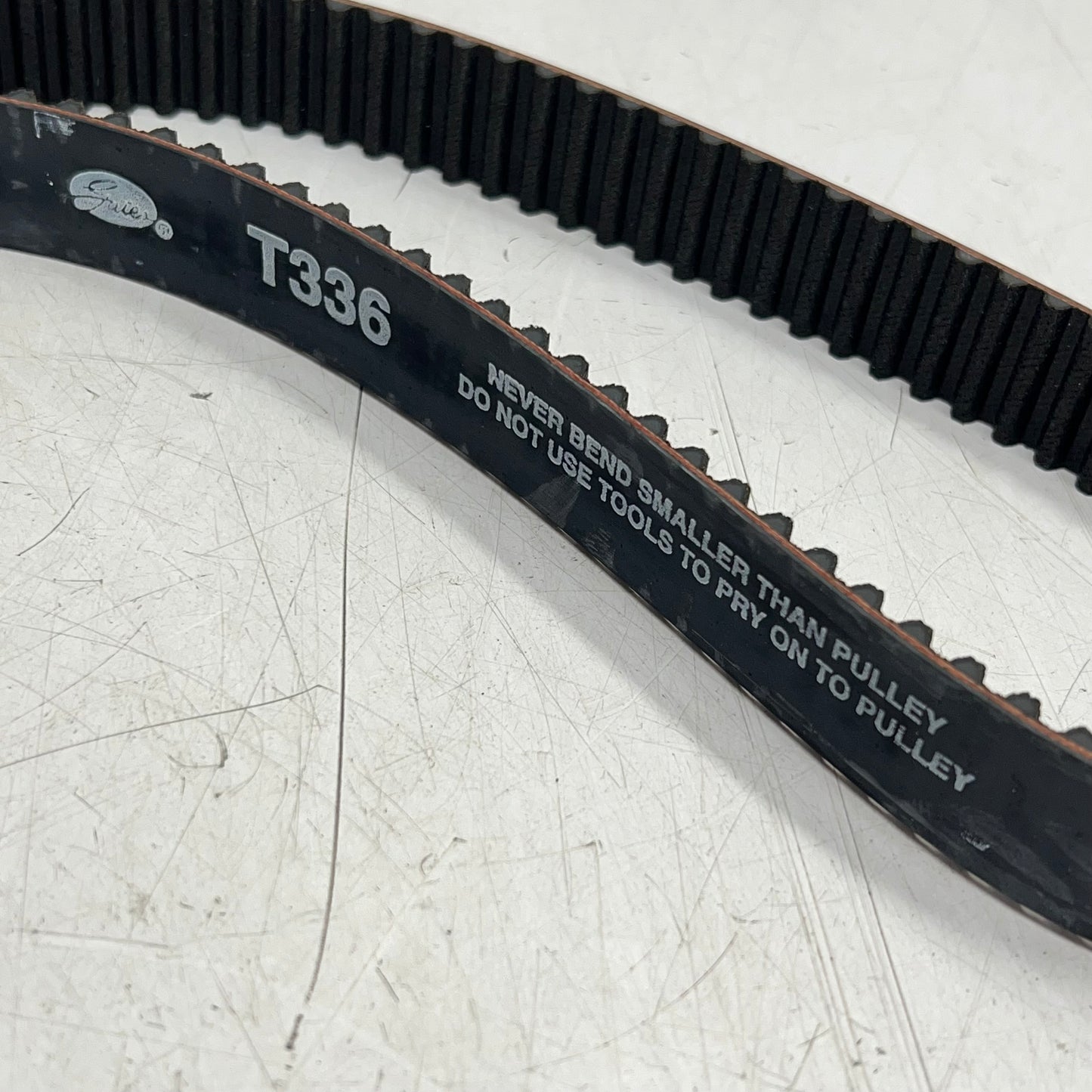 GATES Power Trip Timing Belt For Jeep Vehicles 69.250" L 220 Teeth Black T336