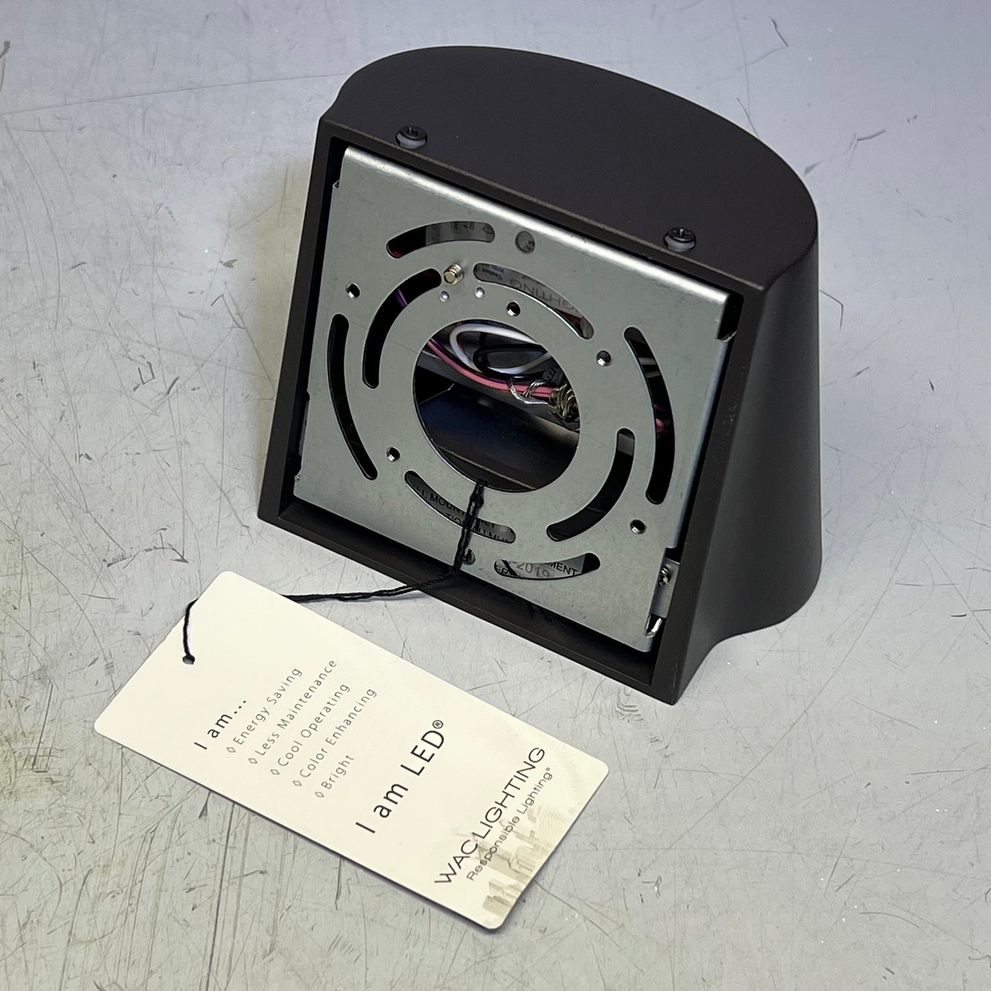 WAC LIGHITNG Mod Outdoor Wall Sconce 6" 3000K 17W Matte Brown WS-W65607-BZ