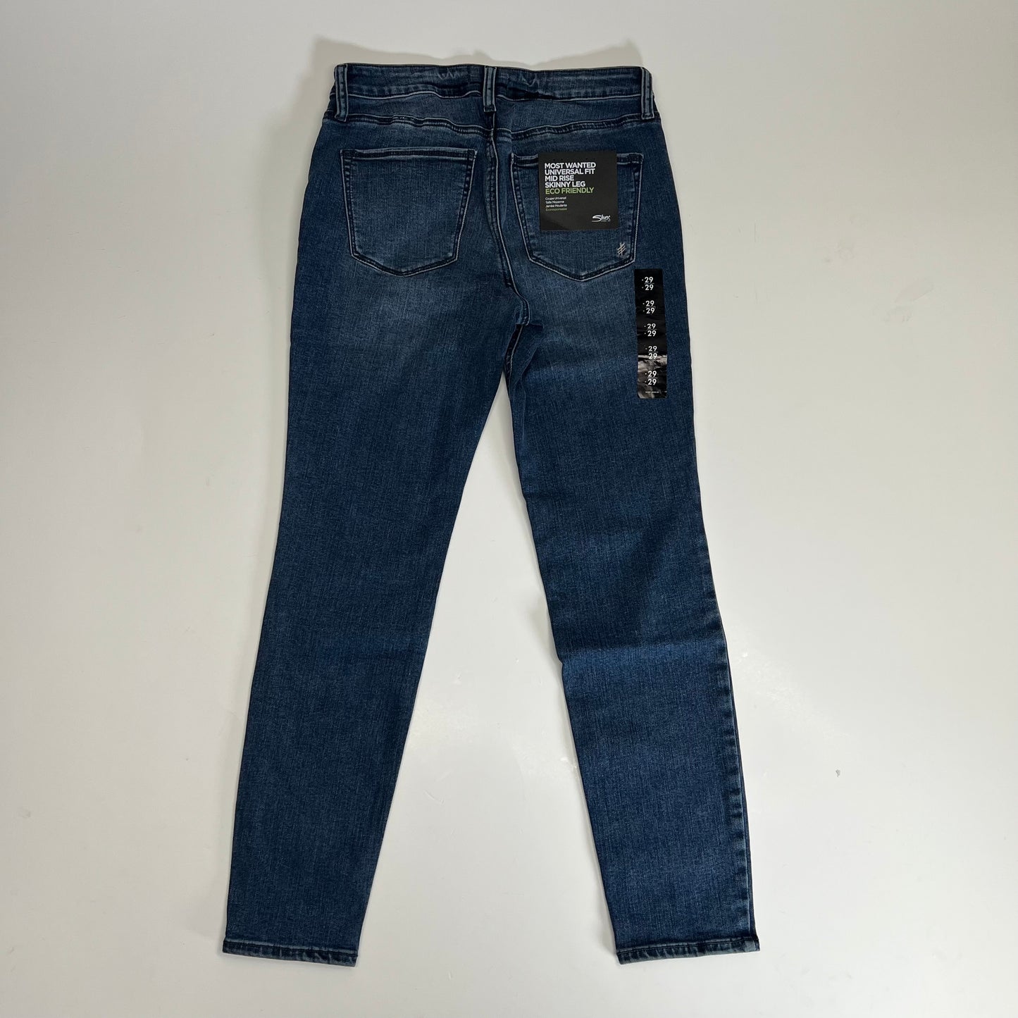 SILVER JEANS CO. Most Wanted Mid Rise Skinny Stretch Jeans Women's Sz 29/29 Blue