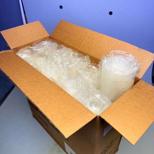 ZA@ PACTIV EVERGREEN (1000 PACK) Dome Lids W/ Hole 16, 24, 26 oz Clear 125572052