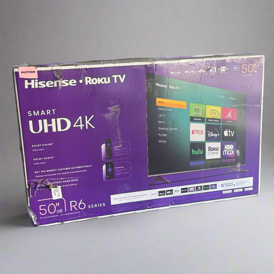 ZA@ HISENSE Smart UHD4K R6 Serie With Roku Tv Remote Sz 50” (New Other)