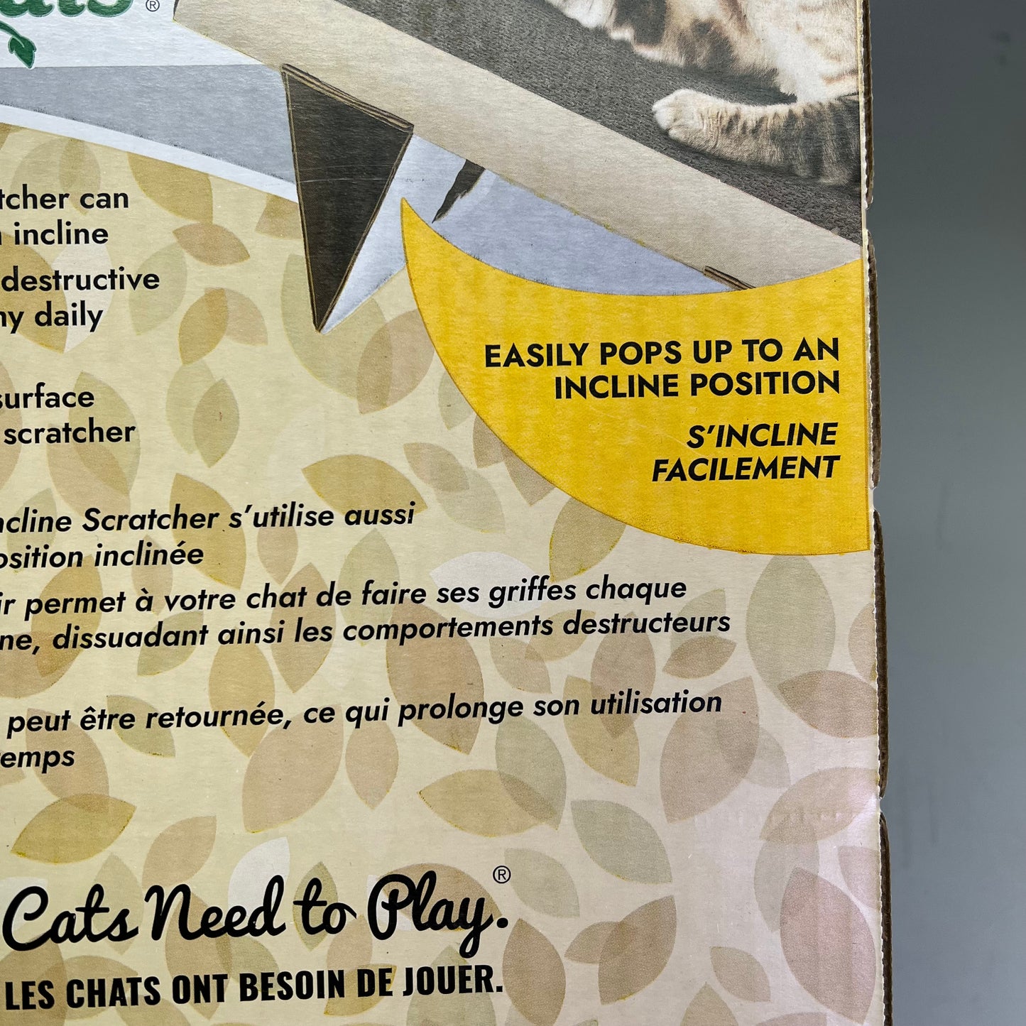 KONG (2 PACK) Naturals Pop-Up Incline Scratcher W/ Catnip 19" x 10" x 1" CS11