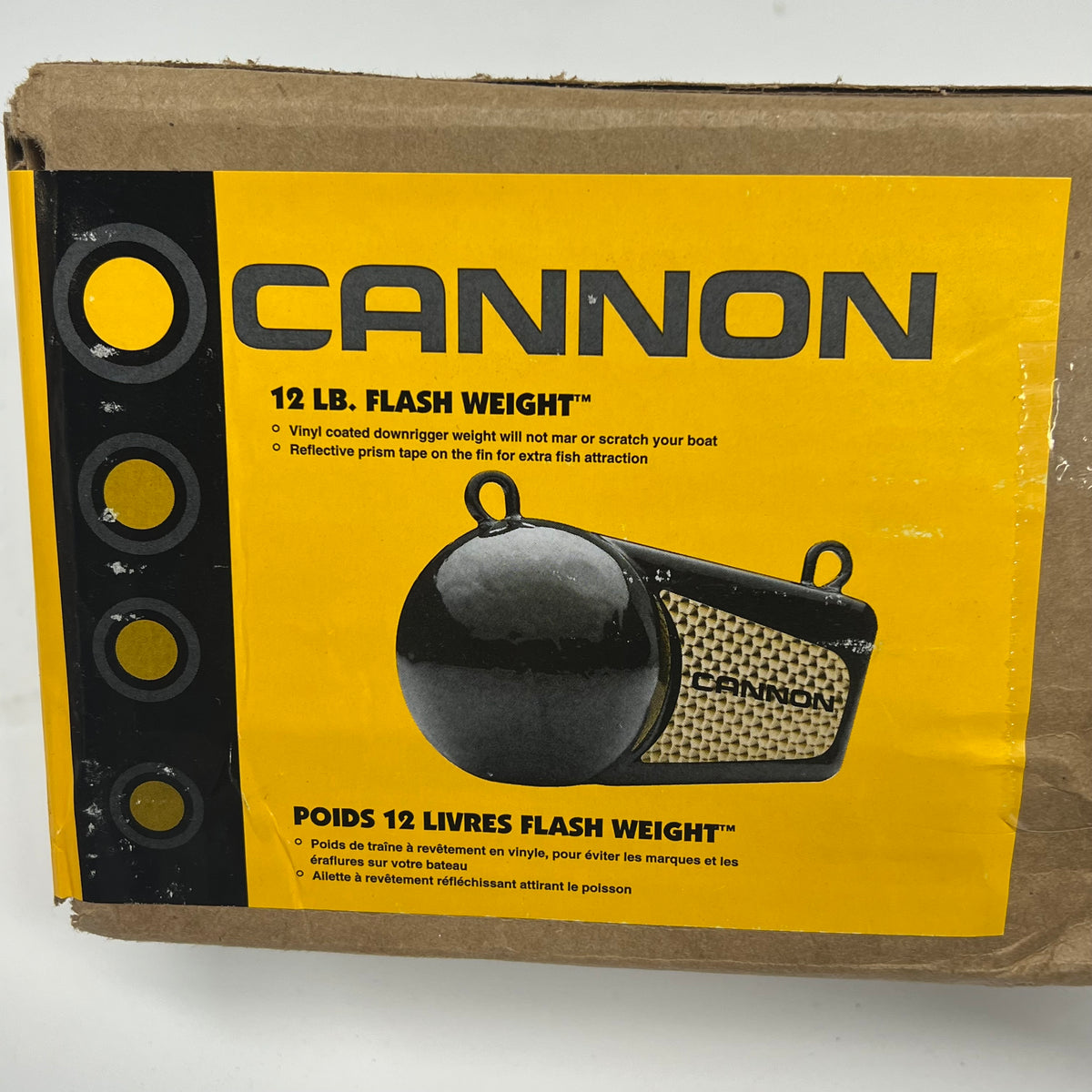CANNON Flash Weight Flashing Prism Design Vinyl Coating 12 LB Black 2295190