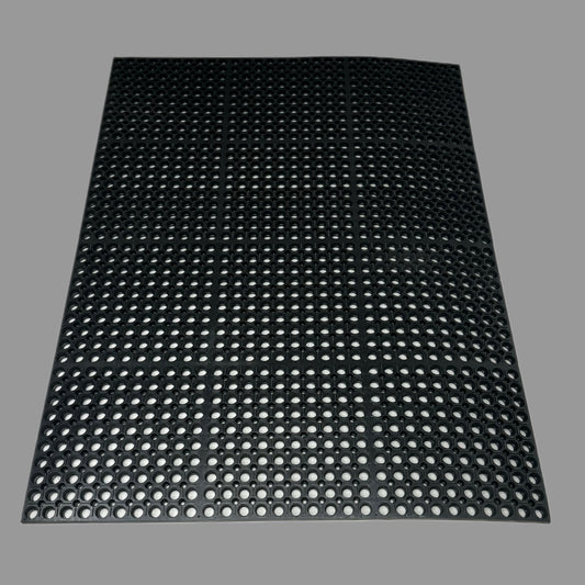 PRO-SAFE Anti-Fatigue Drainage Mat 4'x3'x7/8" CFR Rubber Heavy Duty 40631392