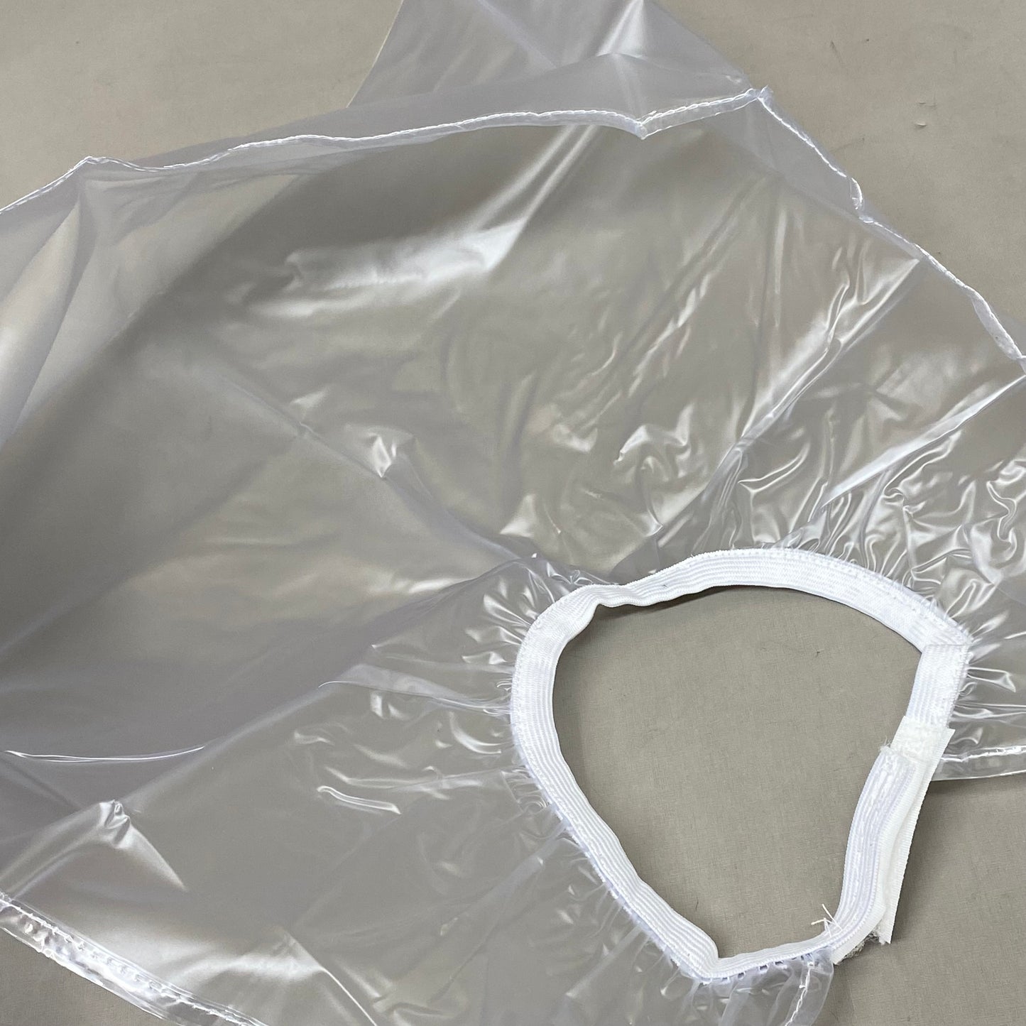 PROBASIC (6 Pack) Hair Salon Deep Pocket 100% Vinyl Neutralizing Bib Clear 08193