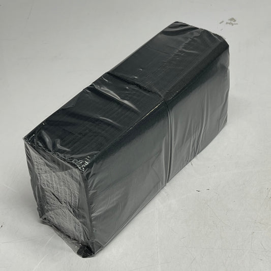 ZA@ CHOICE (1000 PACK) 2-ply Customizable Beverage / Cocktail Napkin 1/4 Fold Black
