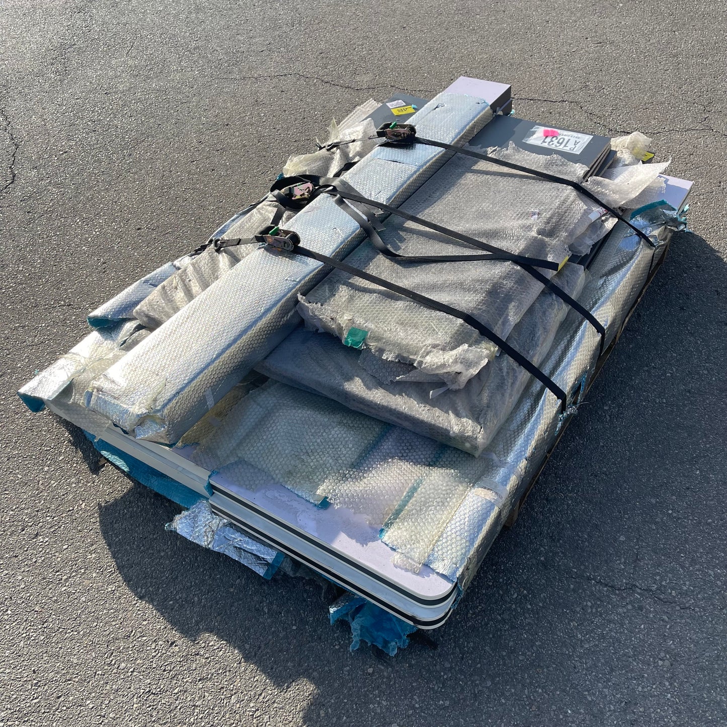 ZA@ Pallet of MIXED Disassembled Table Dark Grey (AS-IS)