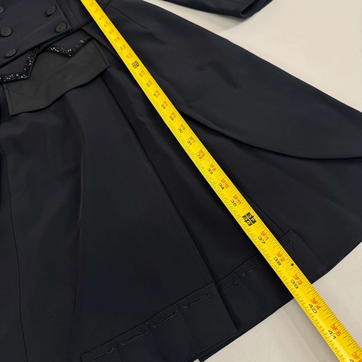 SAMSHIELD Frac Equestrian Jacket w/ Tail Coat Women's Sz US 6, UK, 8, FR 36 Black