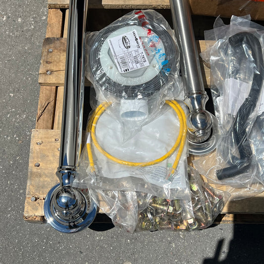 ZA@ Pallet of MIXED Sunsetter Awning Hardware, Nuts & Bolts, Towel Bars, Heavy Machinery & More