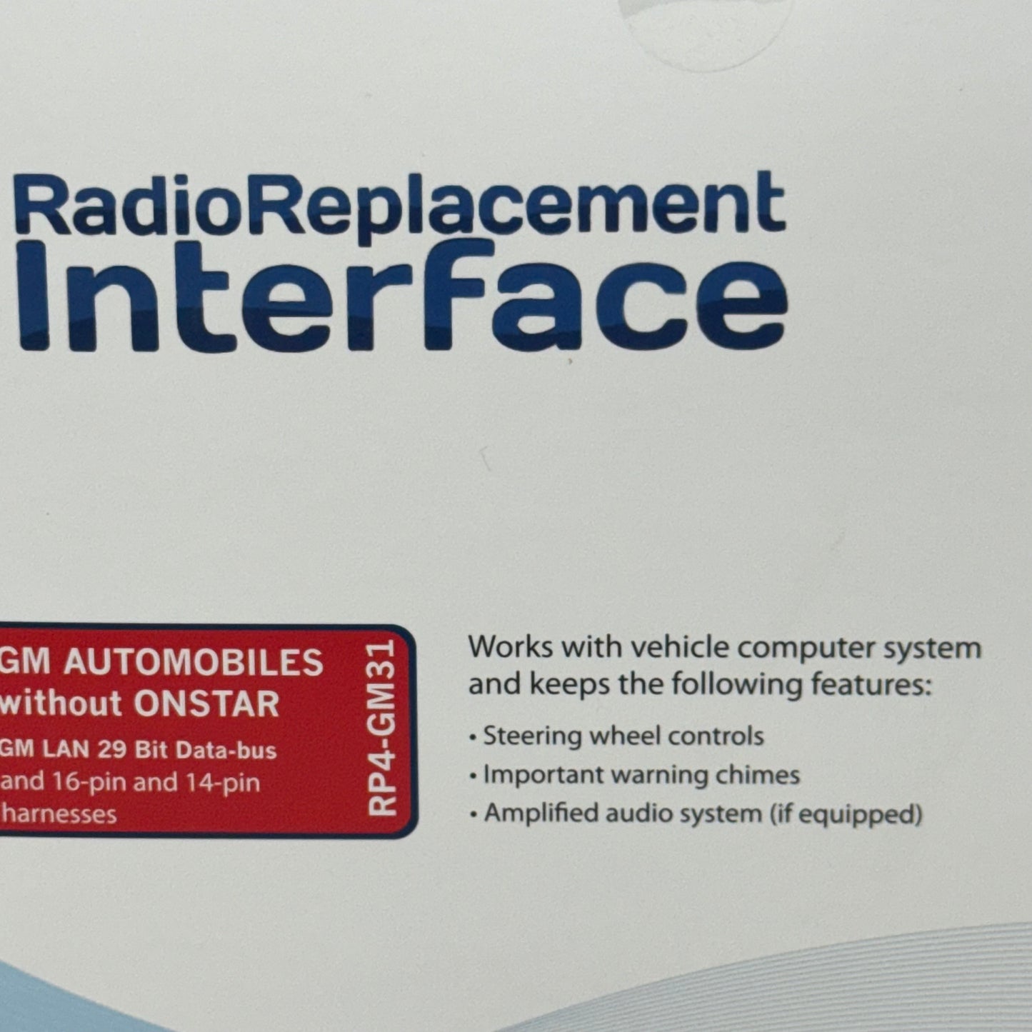 PAC Radio Replacement Interface SWC Interface Pre-Loaded 12Volt Mirco-B RP4-GM31
