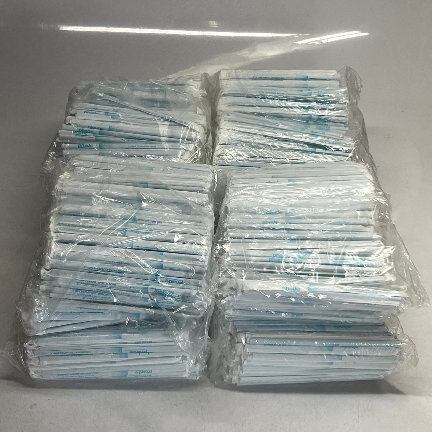 ZA@ PHADE (4000 PACK) Drinking Straws 8.5"L Blue 222867