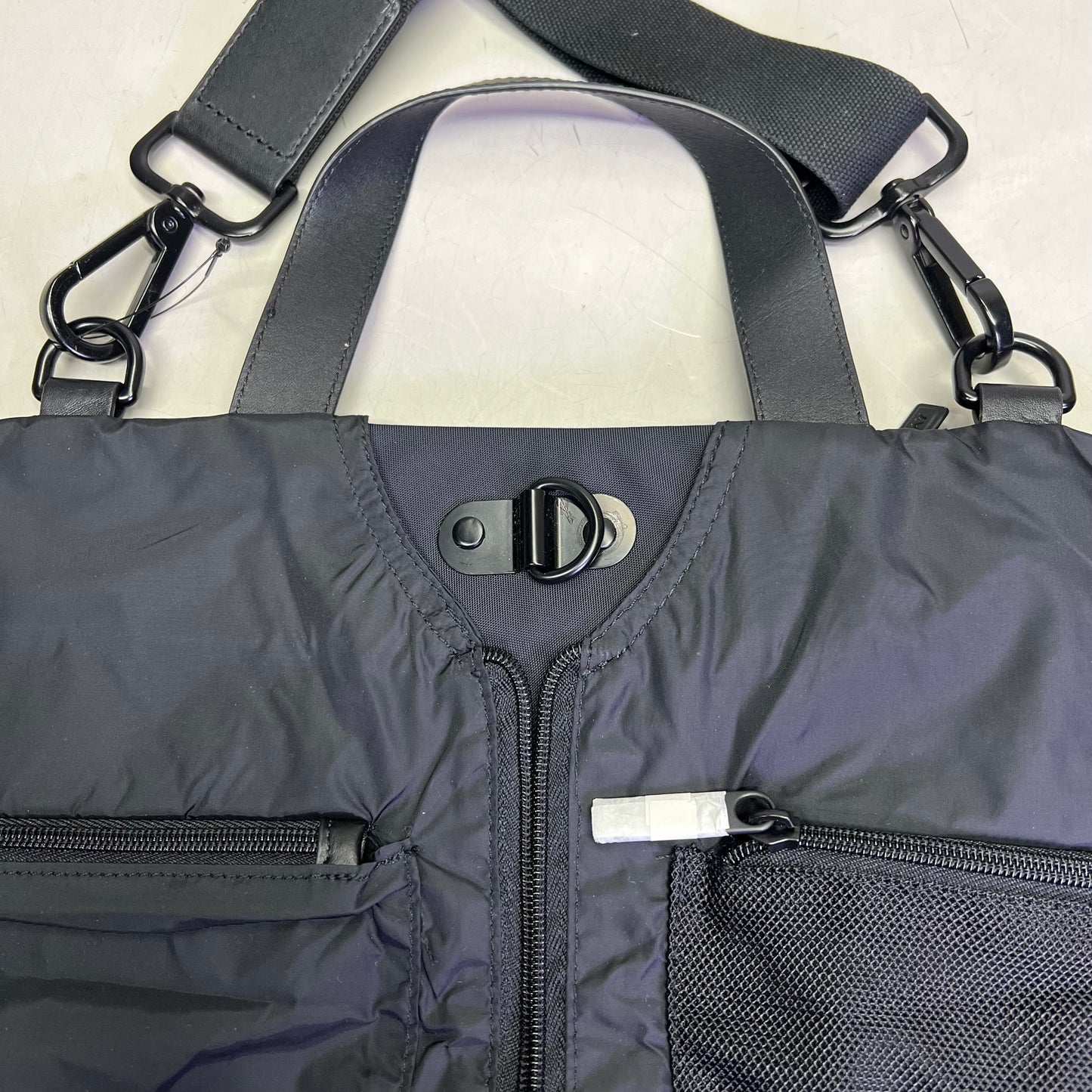 AWAY Garment Bag W/ Extra Carry Strap, Storage Pockets & Canvas Bag Black