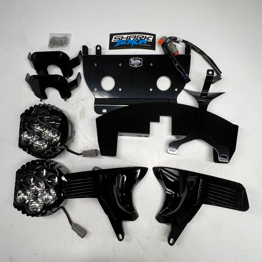 SHARK DEMON 2 Dual Headlight Kit For 2023-26 Harley Davidson Touring SD223RGWW