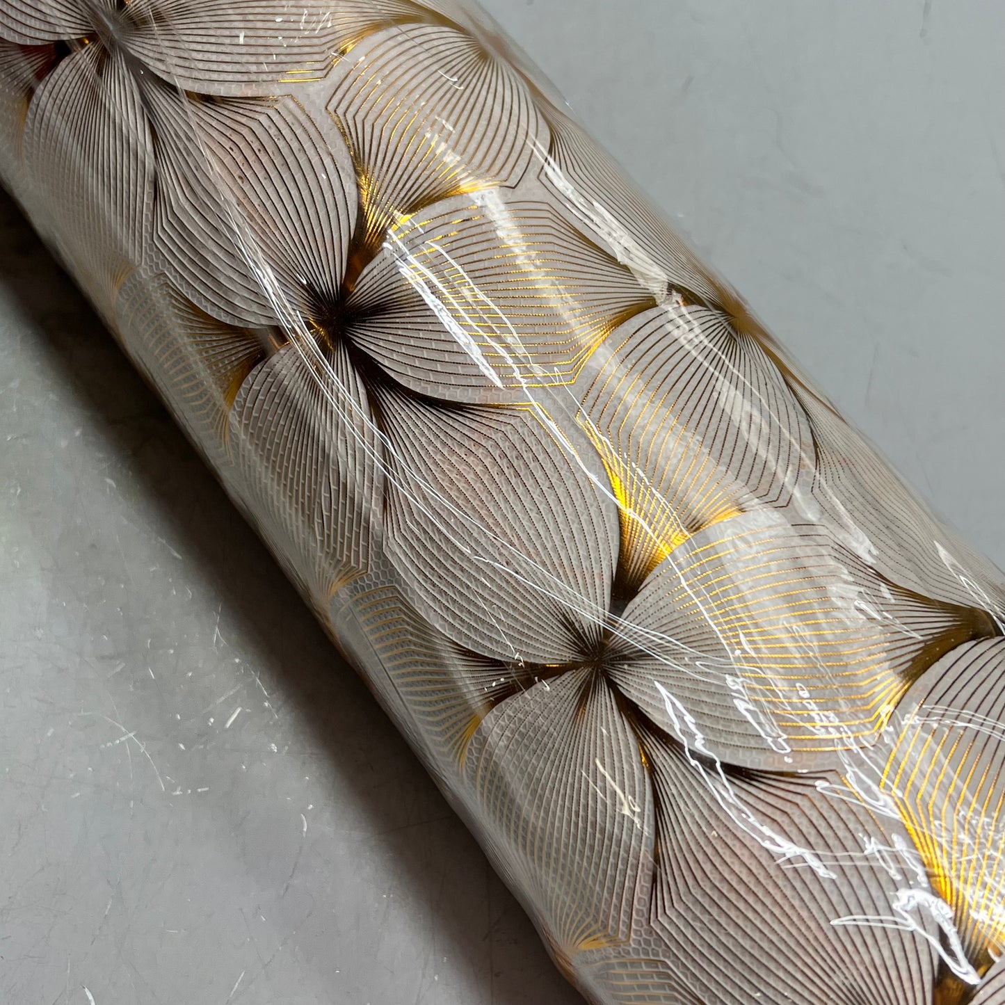 PVC Lace Dining Tablecloth Floral Pattern 54"x60' Clear/Gold