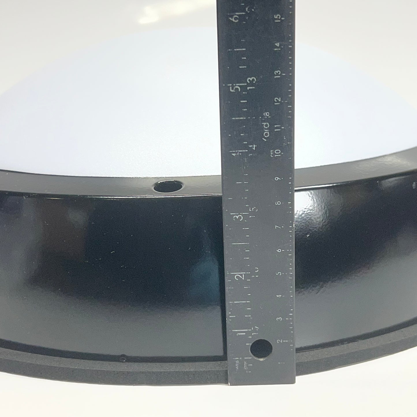 COOPER 15" High Powered Led Exterior Rated Round Surface Mount Fixture, Black TRR15-LD4-30W-35-OPL-BK-120-EDC1-OS