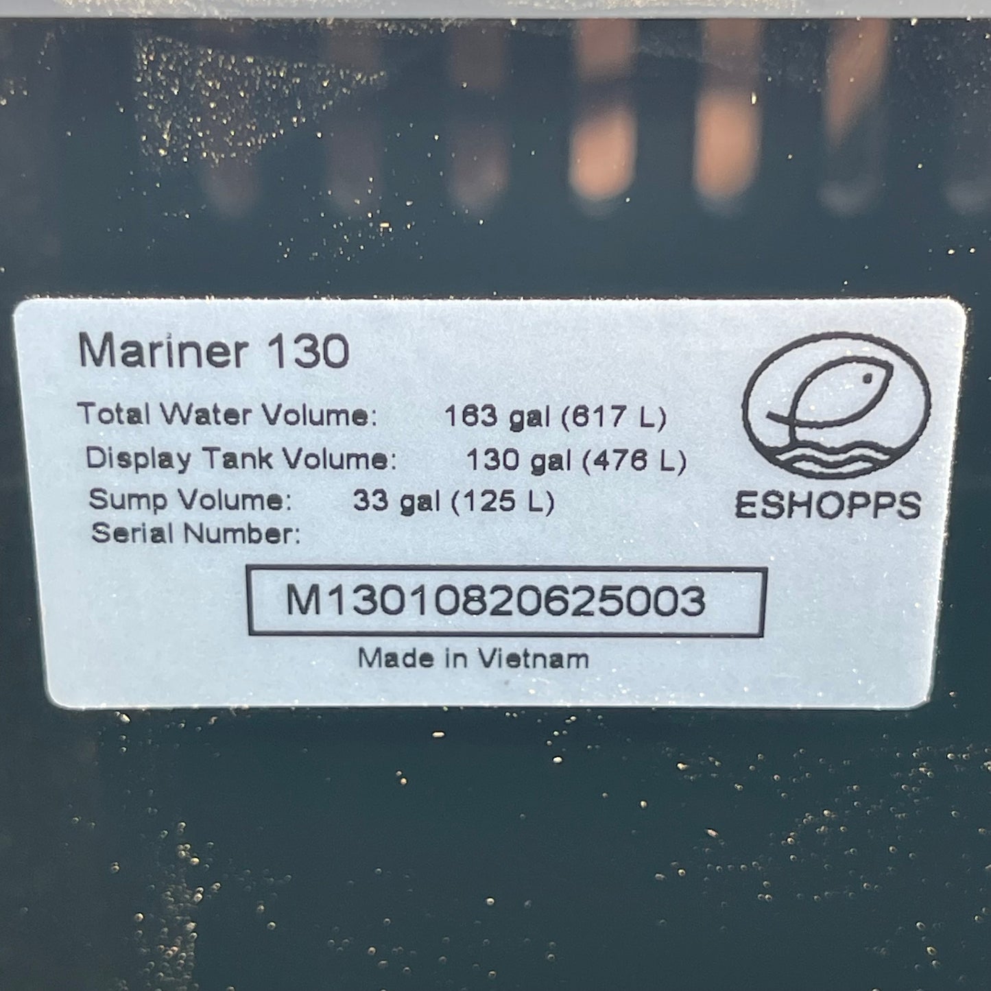 ZA@ Pallet of MARINER Aquarium M130 Water Tank 60"x22"x22" (AS-IS)
