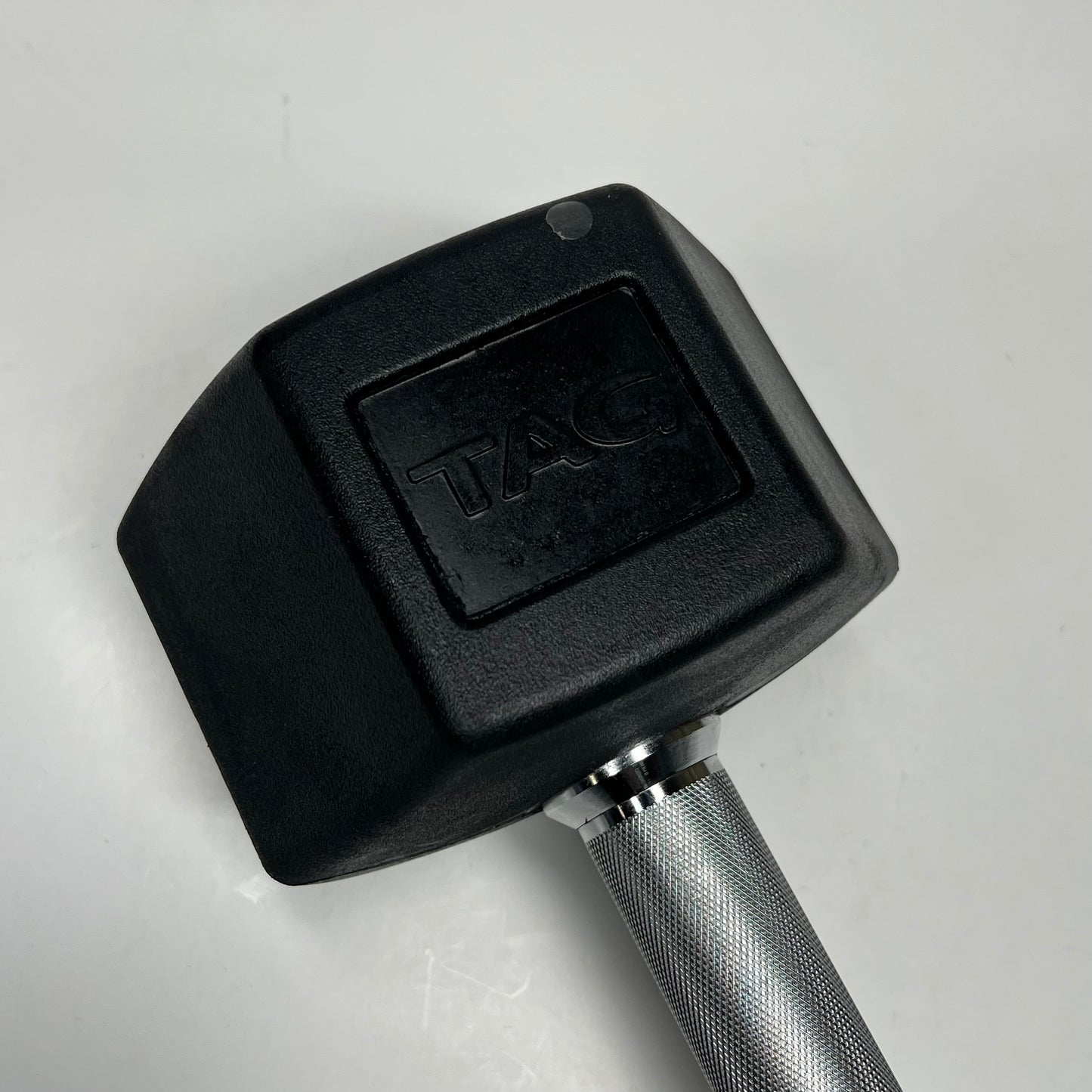 ZA@ TAG Metal & Rubber Dumbbells 30lbs Black/Chrome 1908