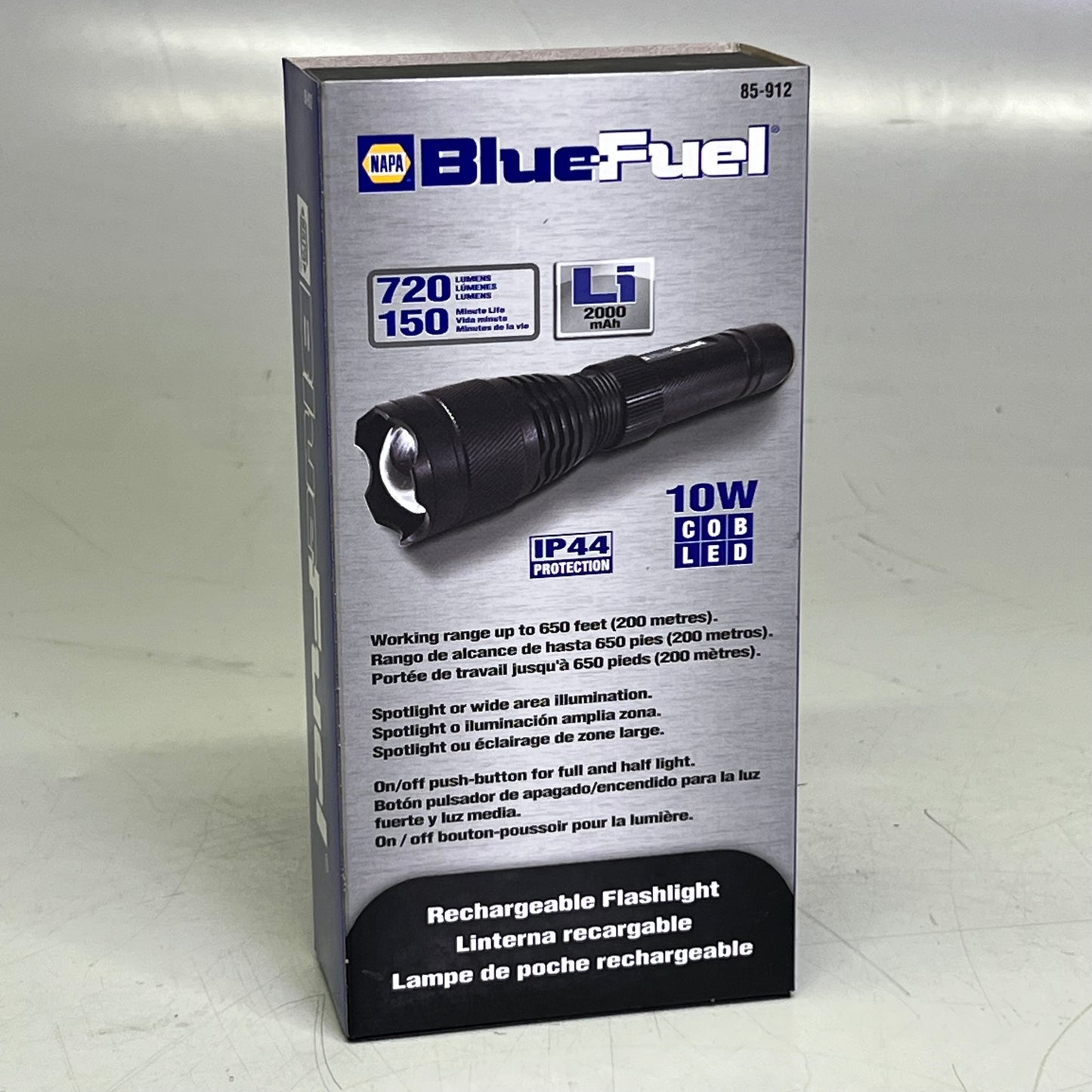 NAPA Rechargeable Flashlight 720 Lumens Work Light 85-912