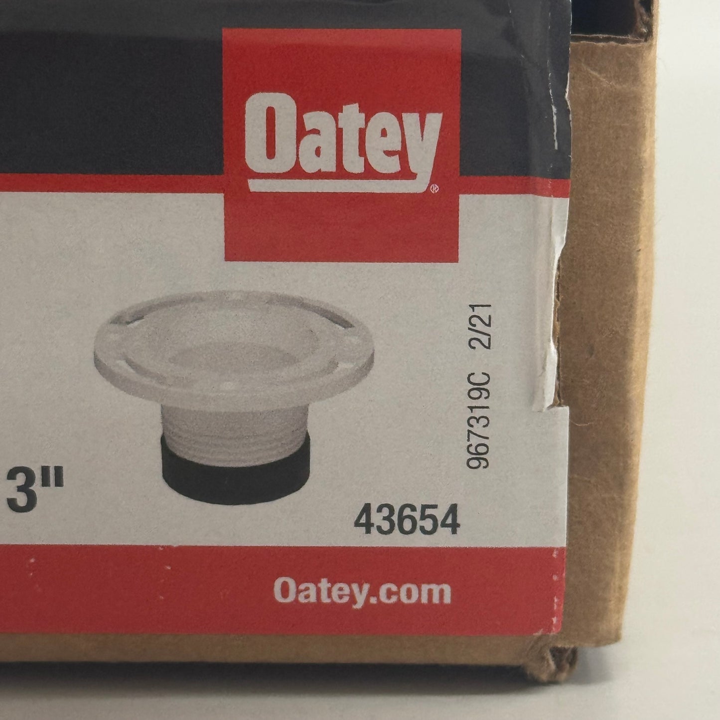 OATEY (2 PACK) 3" PVC Twist-N-Set Replacement Flange 43654