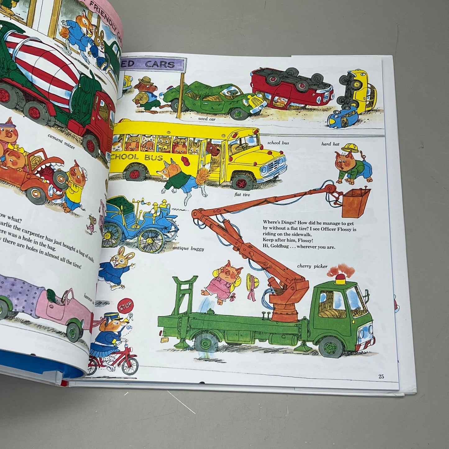 CARS & TRUCKS & THINGS THAT GO 50th Anniversary Edition Hardcover By Richard Scarry